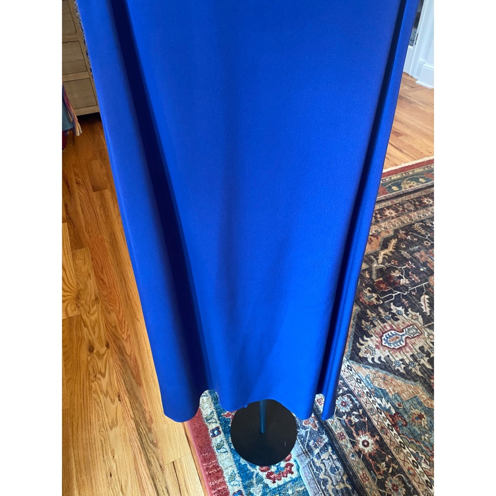 Cynthia Howie for Maggy Boutique Blue 100% Silk Sleeveless Maxi Dress Size 8 - Picture 11 of 11